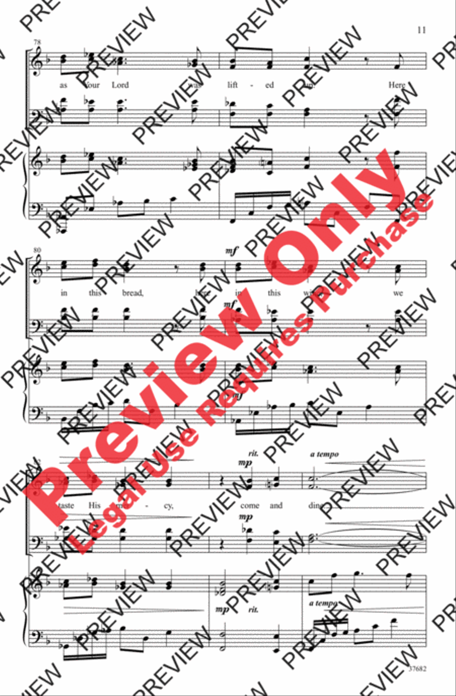 Come and Dine 4-Part scores gallery preview page 11