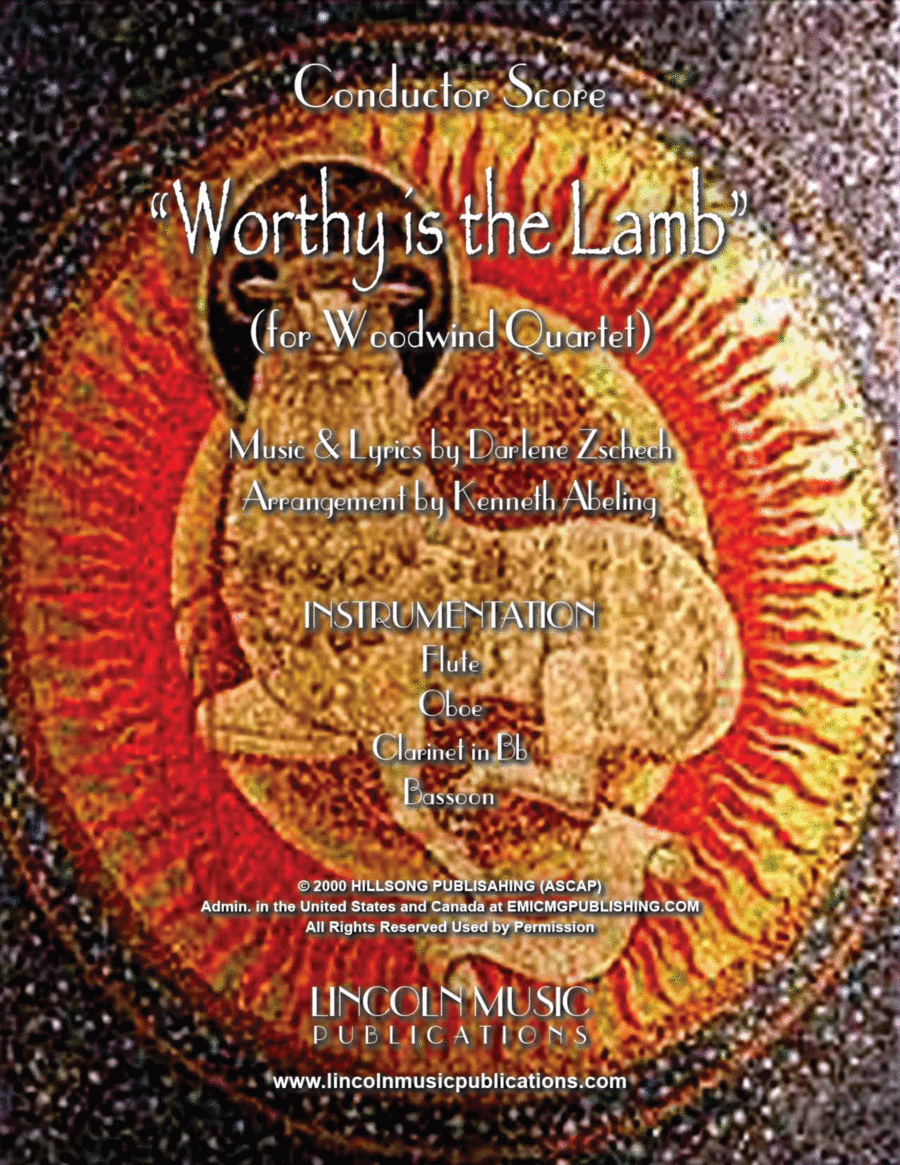 Worthy Is The Lamb Woodwind Quartet scores gallery preview page 1