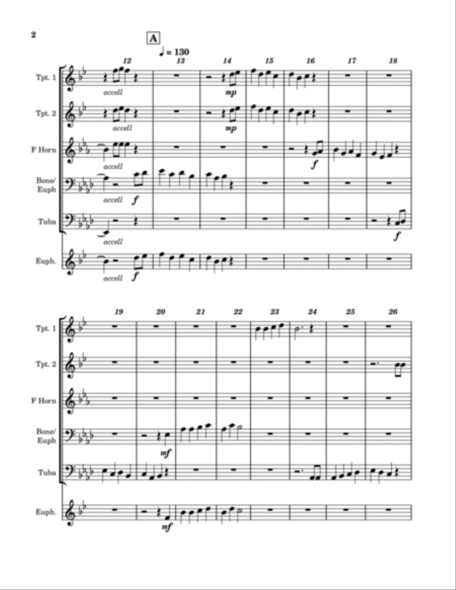Duelling Banjos Duelling Banjos Euphonium scores gallery preview page 2