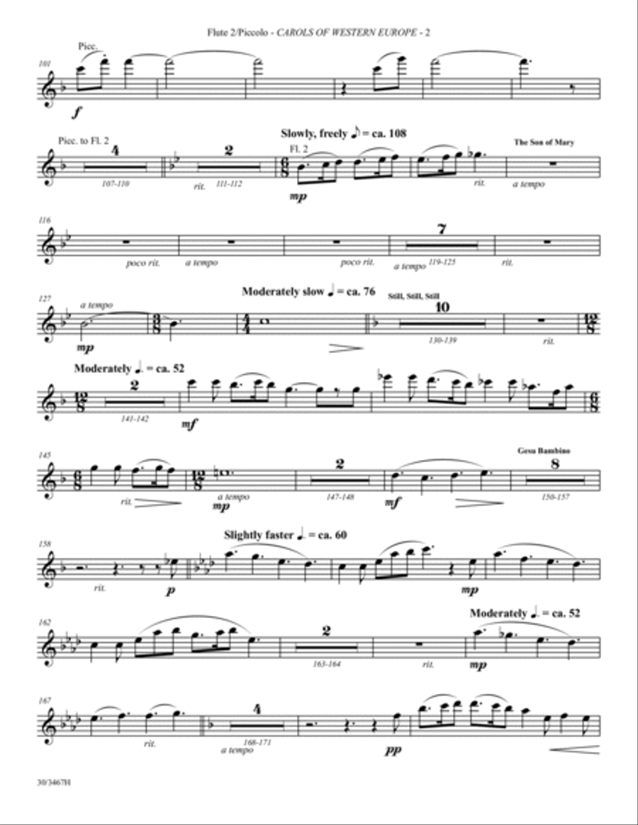 International Carol Suites: Carols of Europe - Set of Parts Full Orchestra scores gallery preview page 6