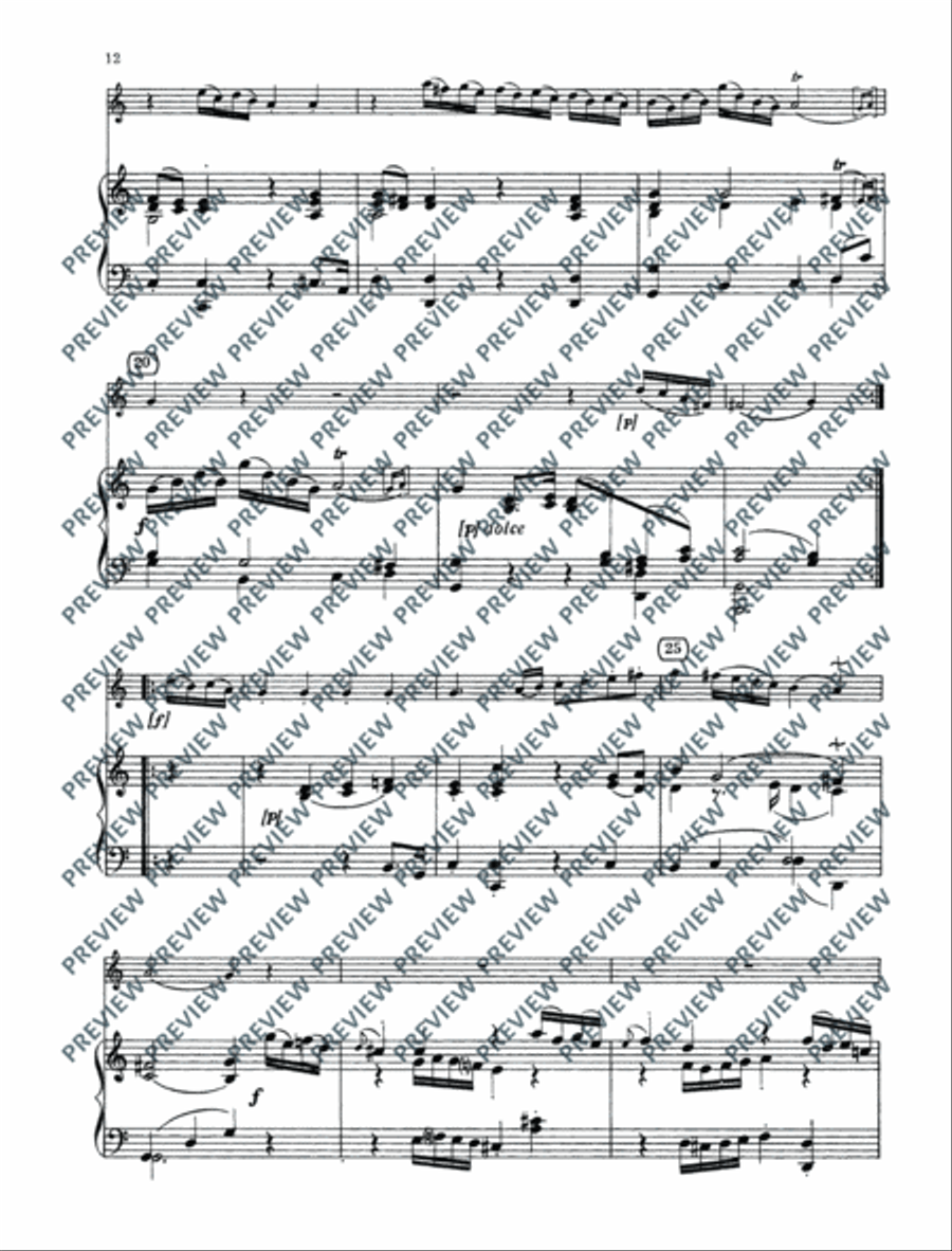 Concertino G major and Nocturne C major Oboe scores gallery preview page 13