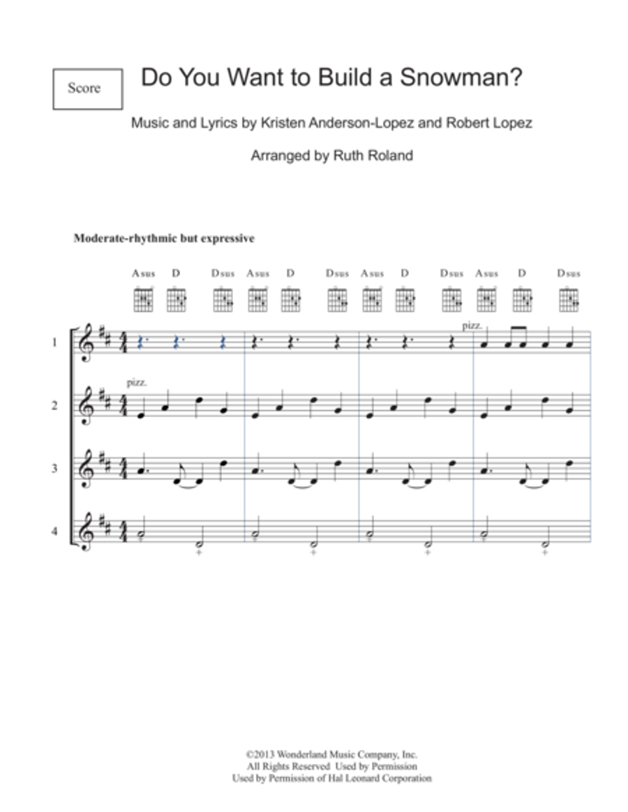 Do You Want To Build A Snowman? String Duet scores gallery preview page 2