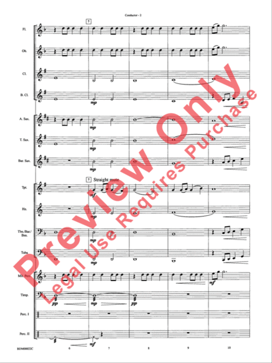 Ancient Moon Concert Band scores gallery preview page 5