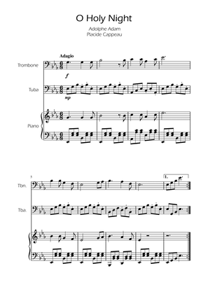 O Holy Night - Trombone and Tuba Duet w/ Piano