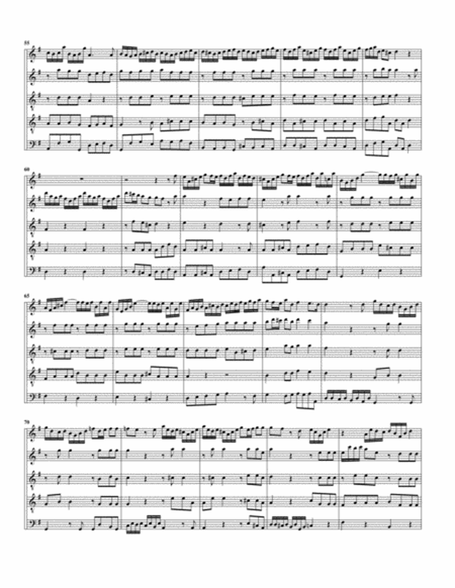 Allegro (arrangement for 5 recorders)
