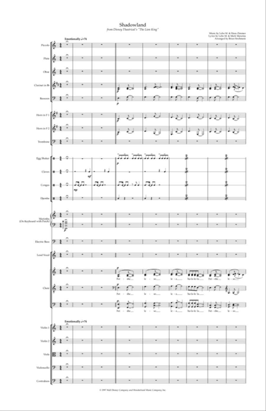 Shadowland Full Orchestra scores gallery preview page 3