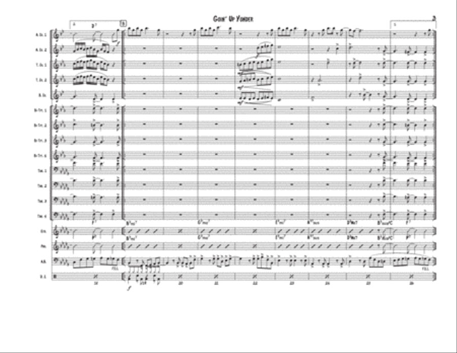 Goin' Up Yonder Jazz Ensemble scores gallery preview page 3