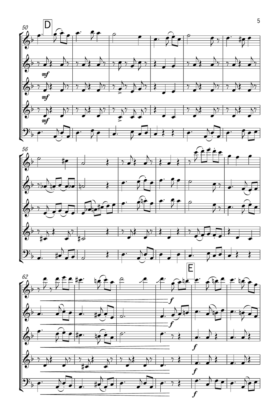 What Child is This? Woodwind Quintet scores gallery preview page 6