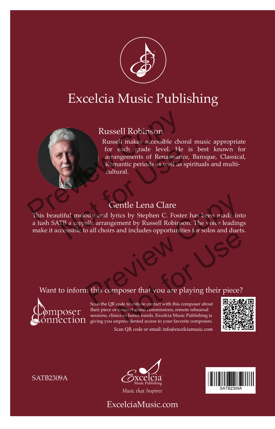 Gentle Lena Clare SATB Gentle Lena Clare SATB 4-Part scores gallery preview page 9