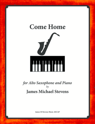 Book cover for Come Home - Alto Sax & Piano