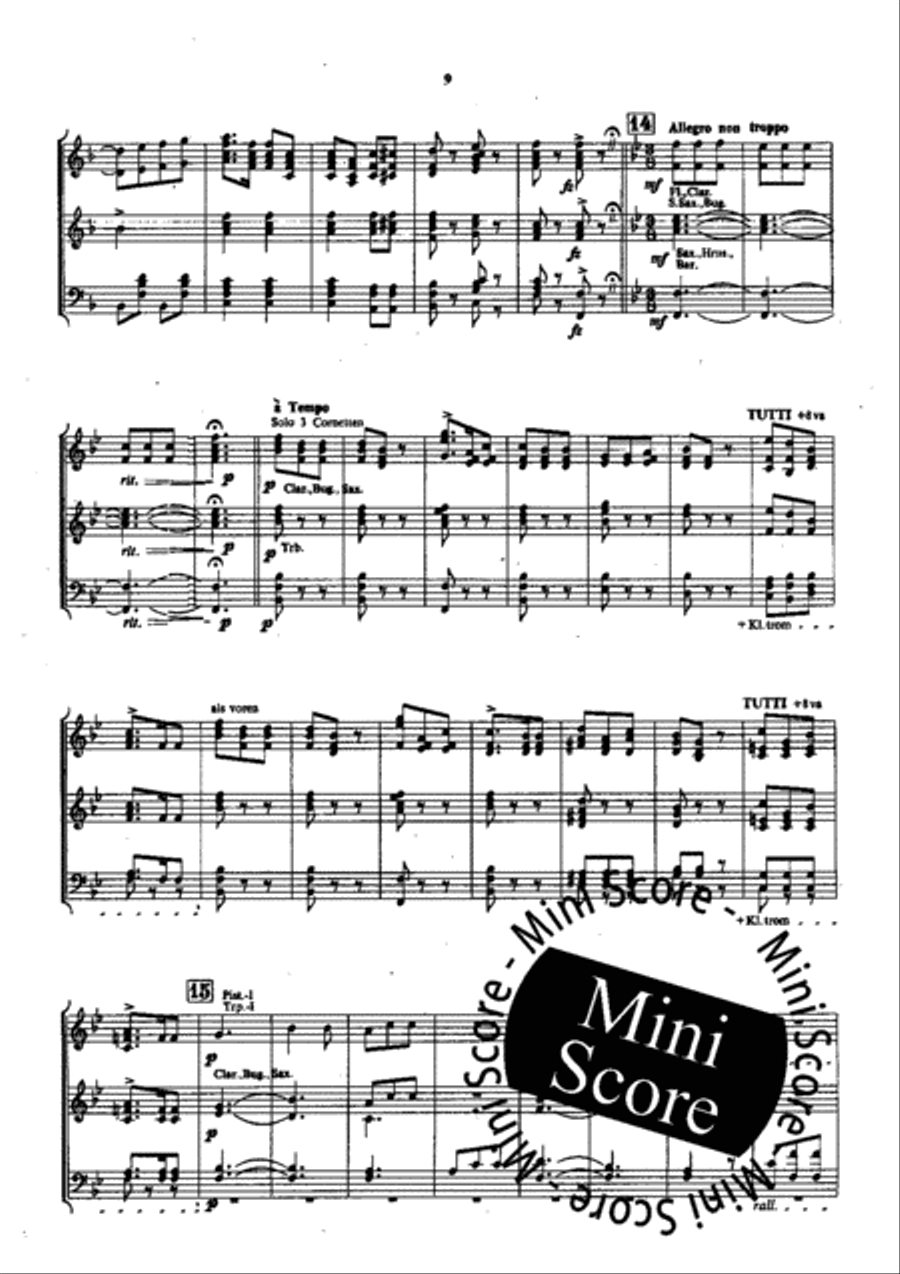 Der Bettelstudent Concert Band scores gallery preview page 11