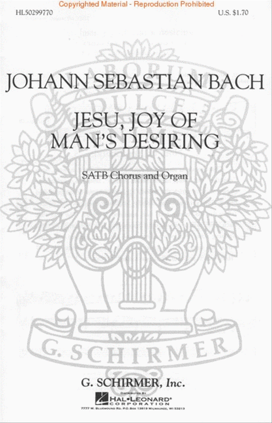 Jesu Joy of Man's Desiring 4-Part scores gallery preview page 2