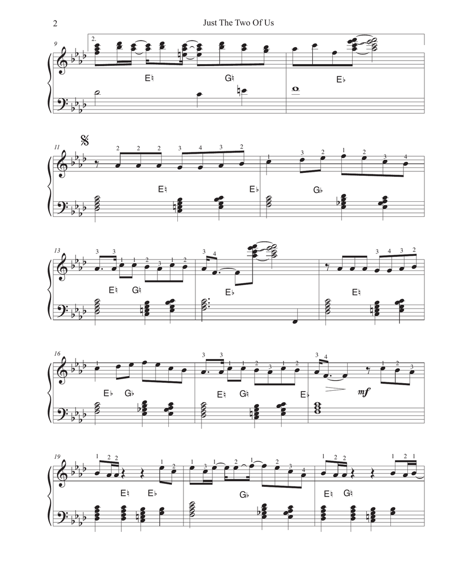 Just The Two Of Us Harp scores gallery preview page 2