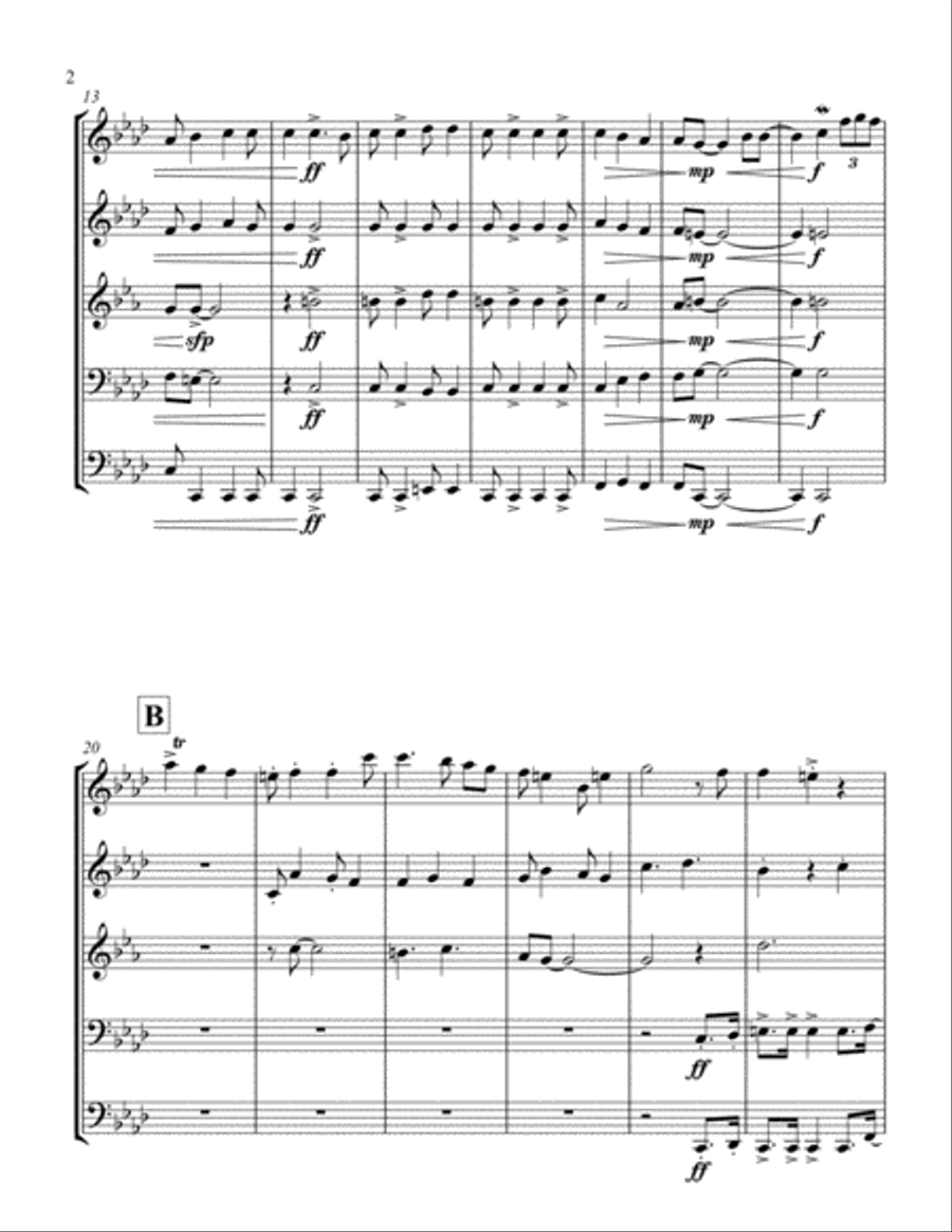 Danza Hispano Brass Ensemble scores gallery preview page 2