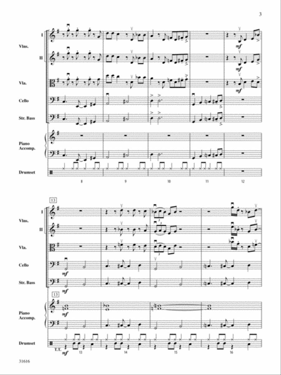 Tchefuncte Shuffle: Score String Orchestra scores gallery preview page 3