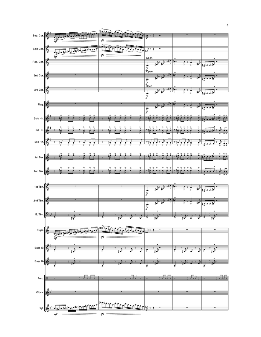 Theme From The Simpsons Brass Ensemble scores gallery preview page 4