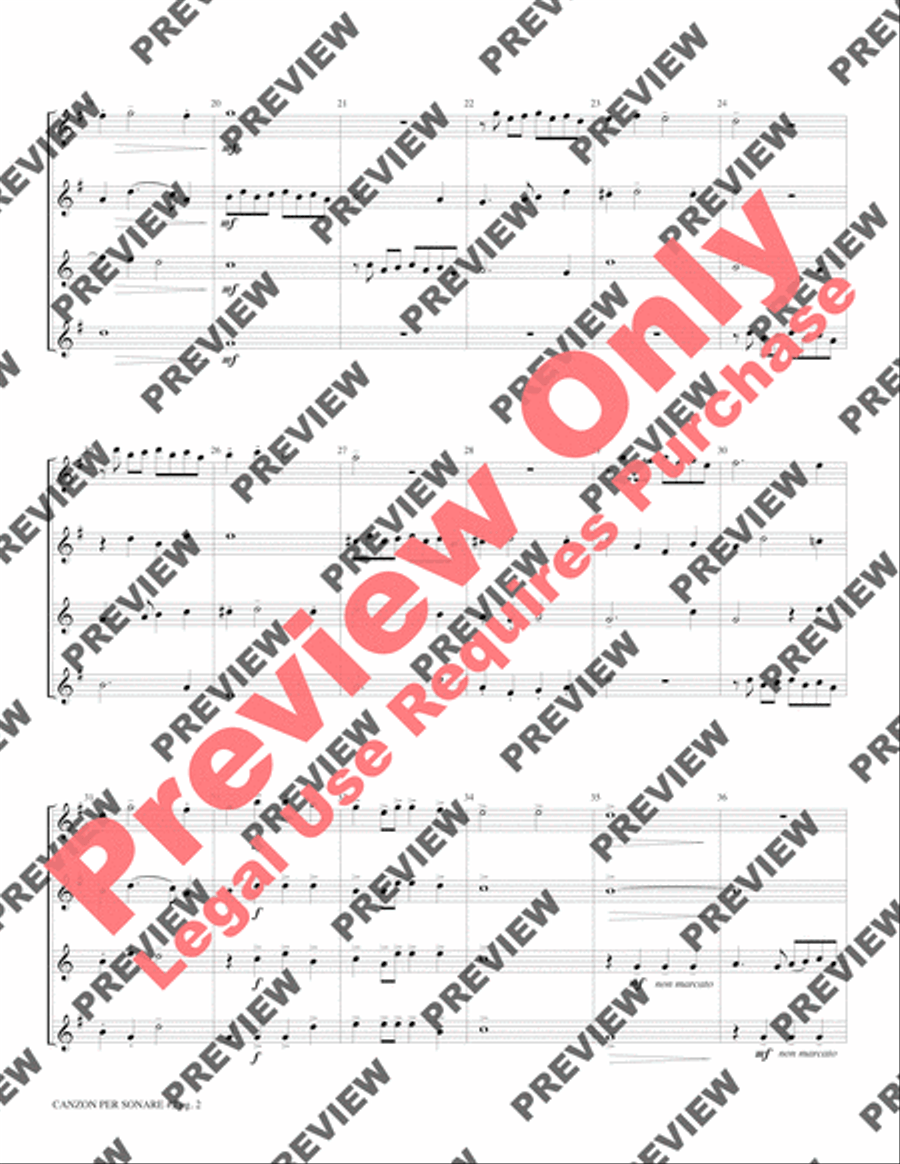 Canzon per Sonare #2 Canzon per Sonare #2 Small Ensemble scores gallery preview page 4