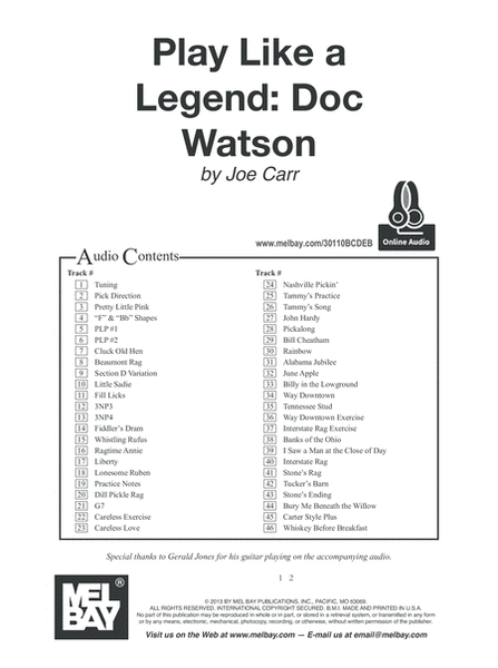 Play Like a Legend: Doc Watson image number null