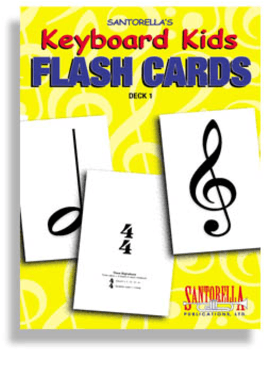 Keyboard Kids Flashcards * Deck 1 Piano scores gallery preview page 1
