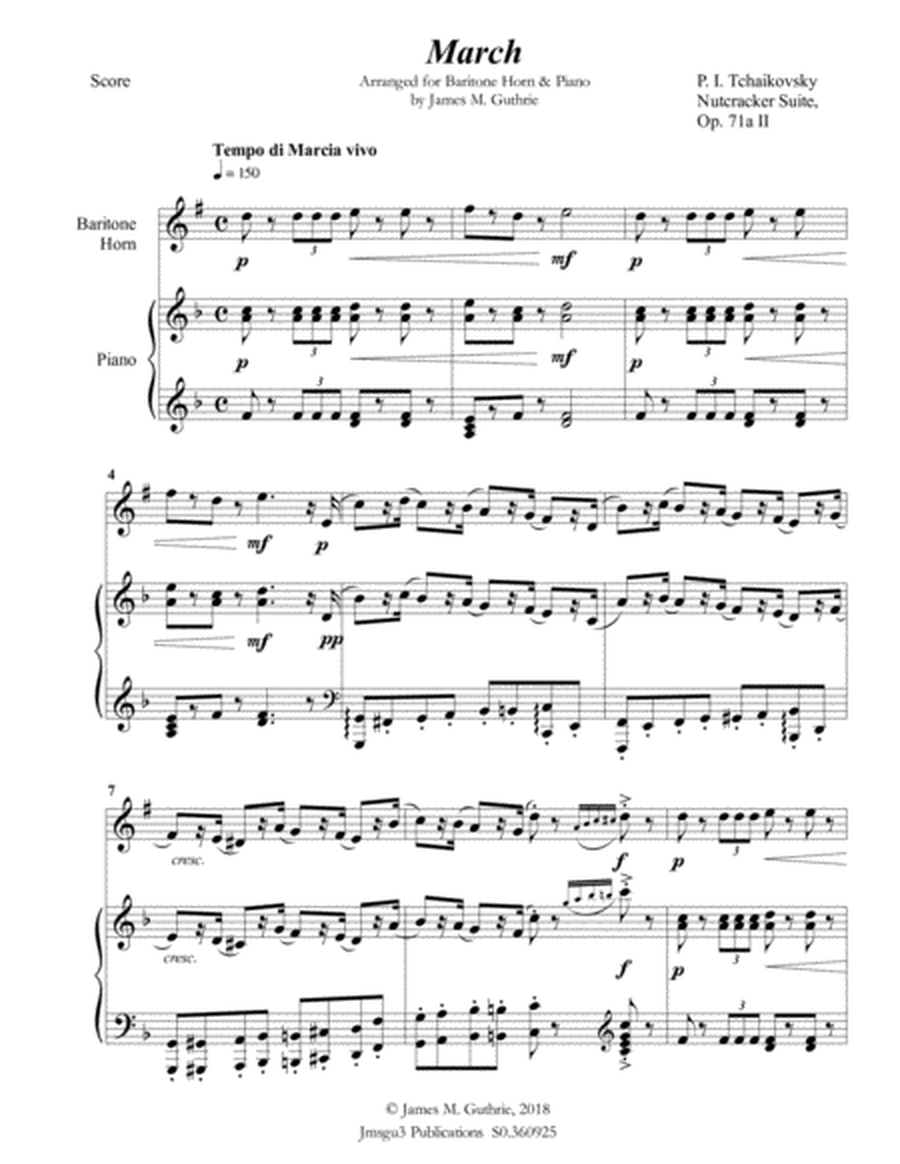 Tchaikovsky: March from Nutcracker Suite for Baritone Horn & Piano image number null