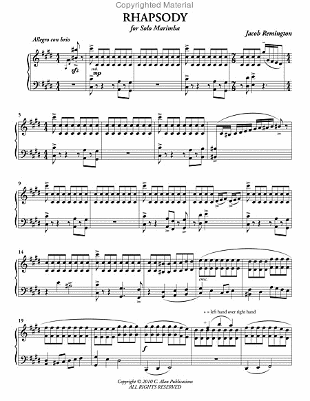 Rhapsody for Solo Marimba image number null
