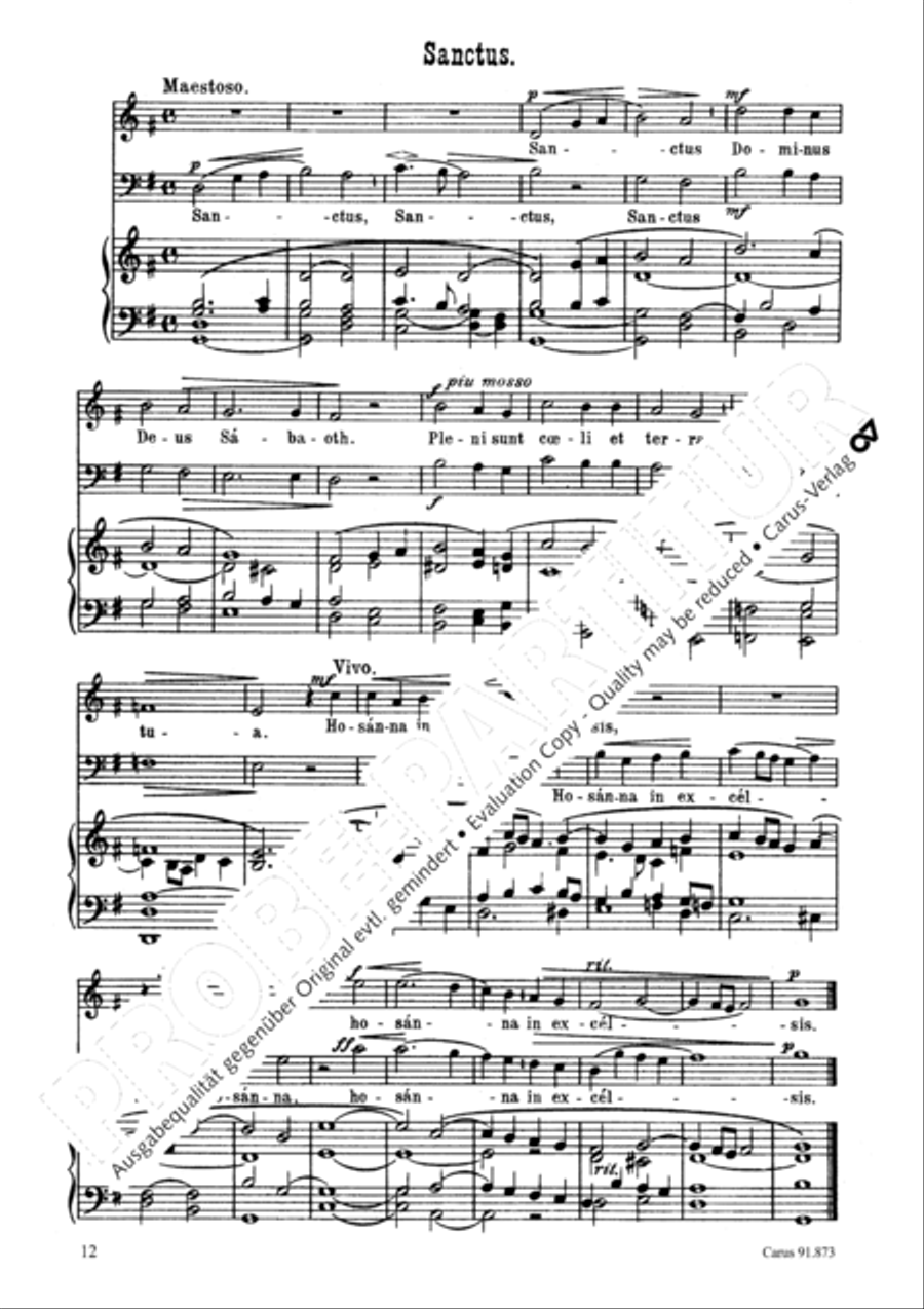 Missa in honorem S. Gregorii Choir scores gallery preview page 13