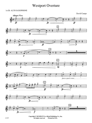 Westport Overture: E-flat Alto Saxophone