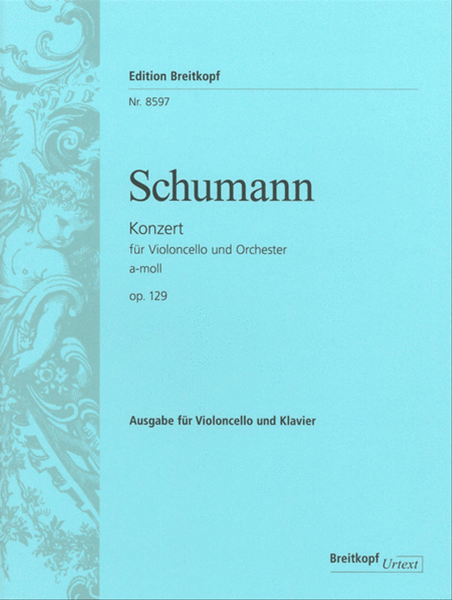 Violoncello Concerto in A minor Op. 129 Piano Accompaniment scores gallery preview page 1