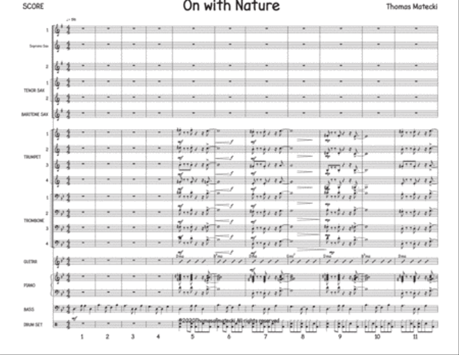 On With Nature Jazz Ensemble scores gallery preview page 1
