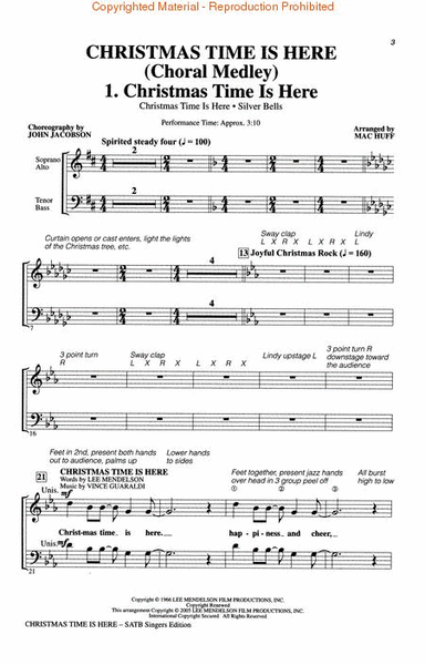 Christmas Time Is Here (Choral Medley) by Mac Huff Choir - Sheet Music
