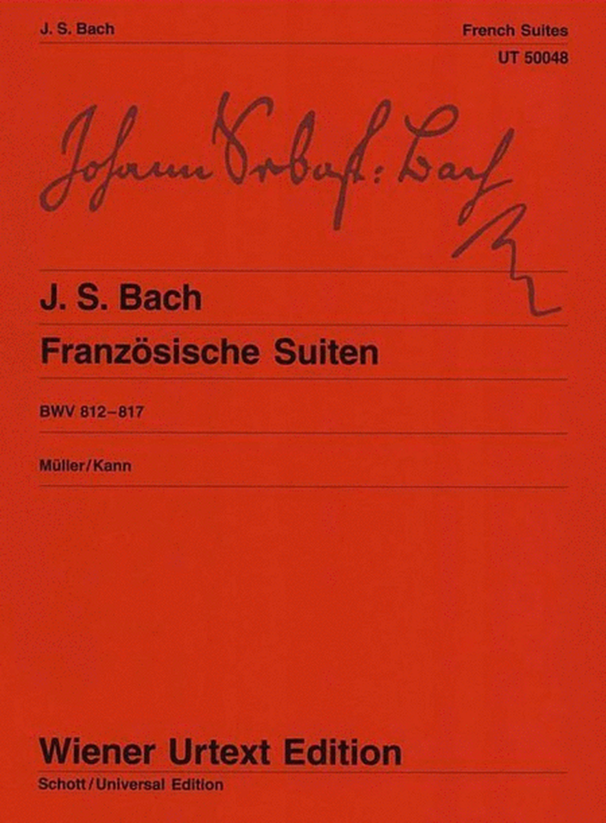 Bach - French Suites Urtext