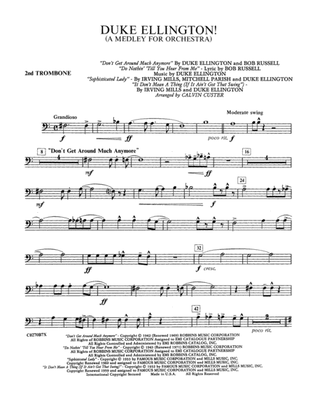 Book cover for Duke Ellington: 2nd Trombone