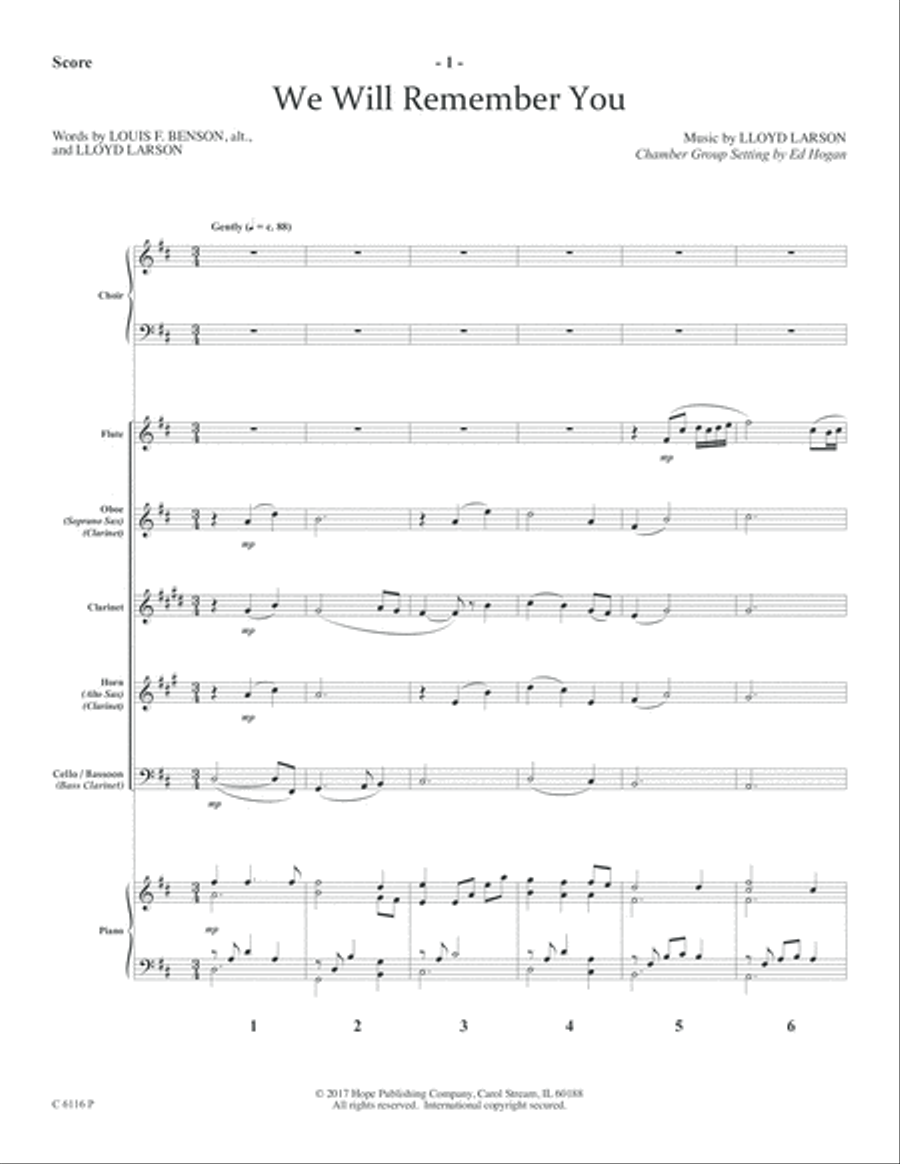 We Will Remember You Flute scores gallery preview page 3
