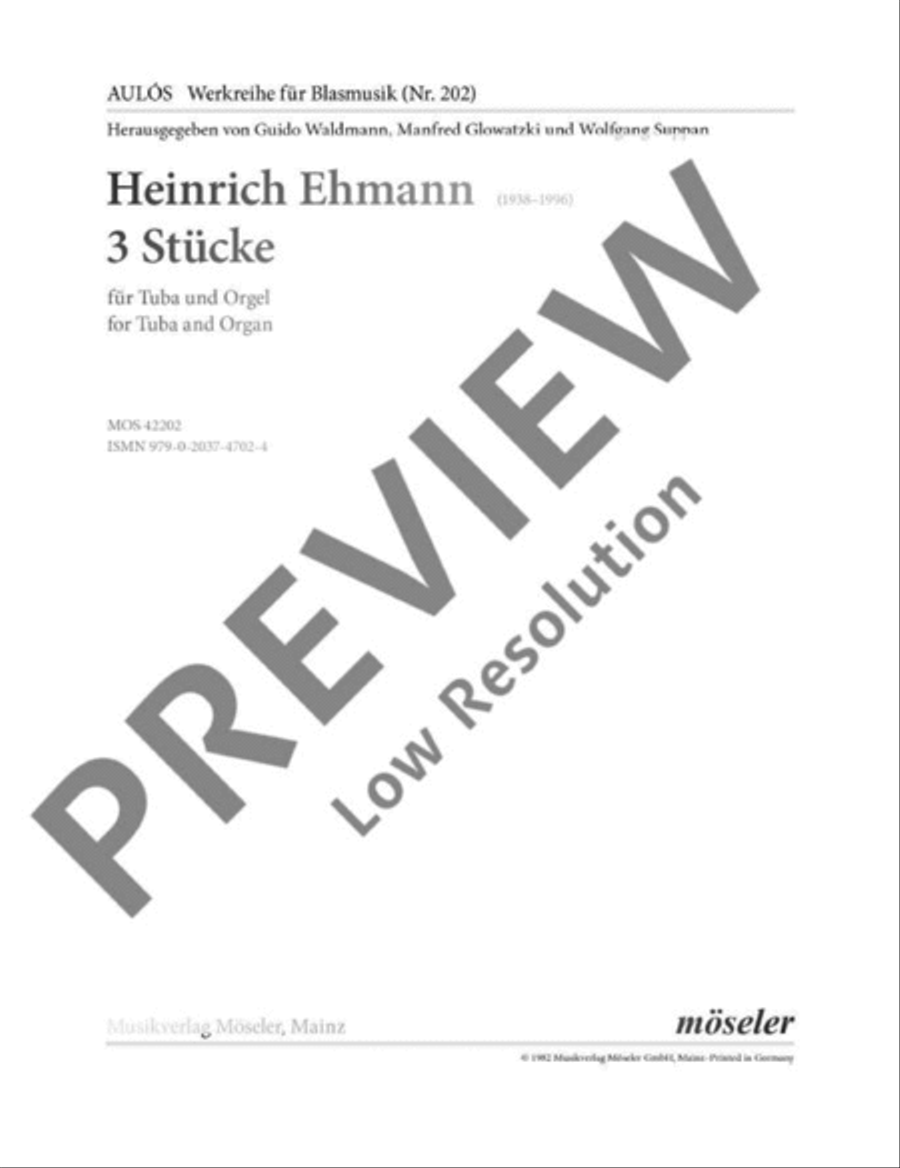 Three pieces Tuba scores gallery preview page 2