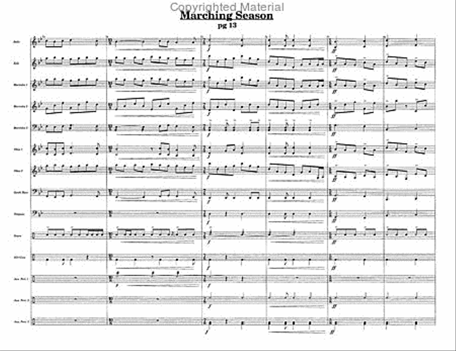Marching Season Marching Season Percussion Ensemble scores gallery preview page 6