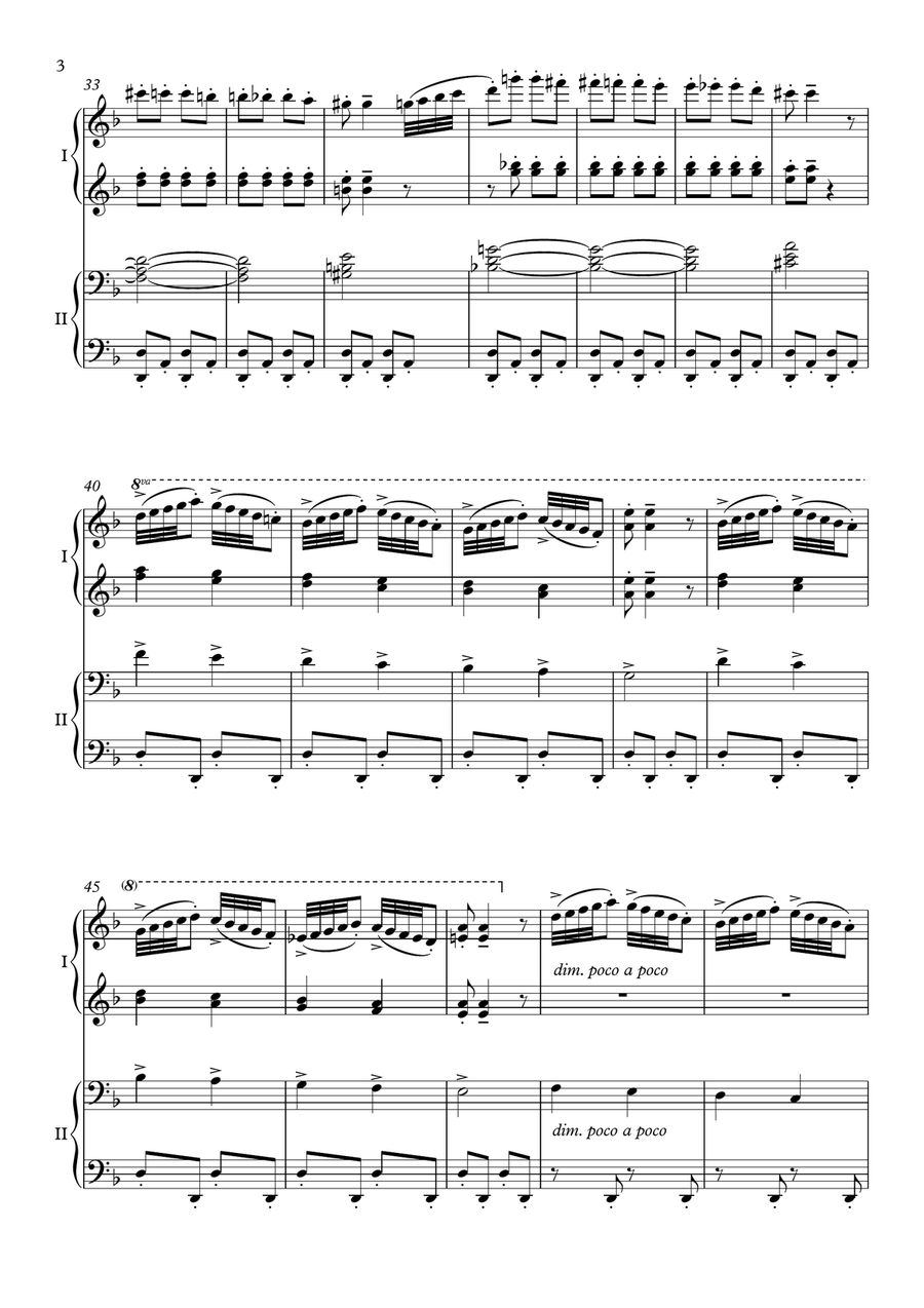 March Of The Dwarfs Op. 54, No. 3 - Piano, 4 Hands 1 Piano, 4-Hands scores gallery preview page 4