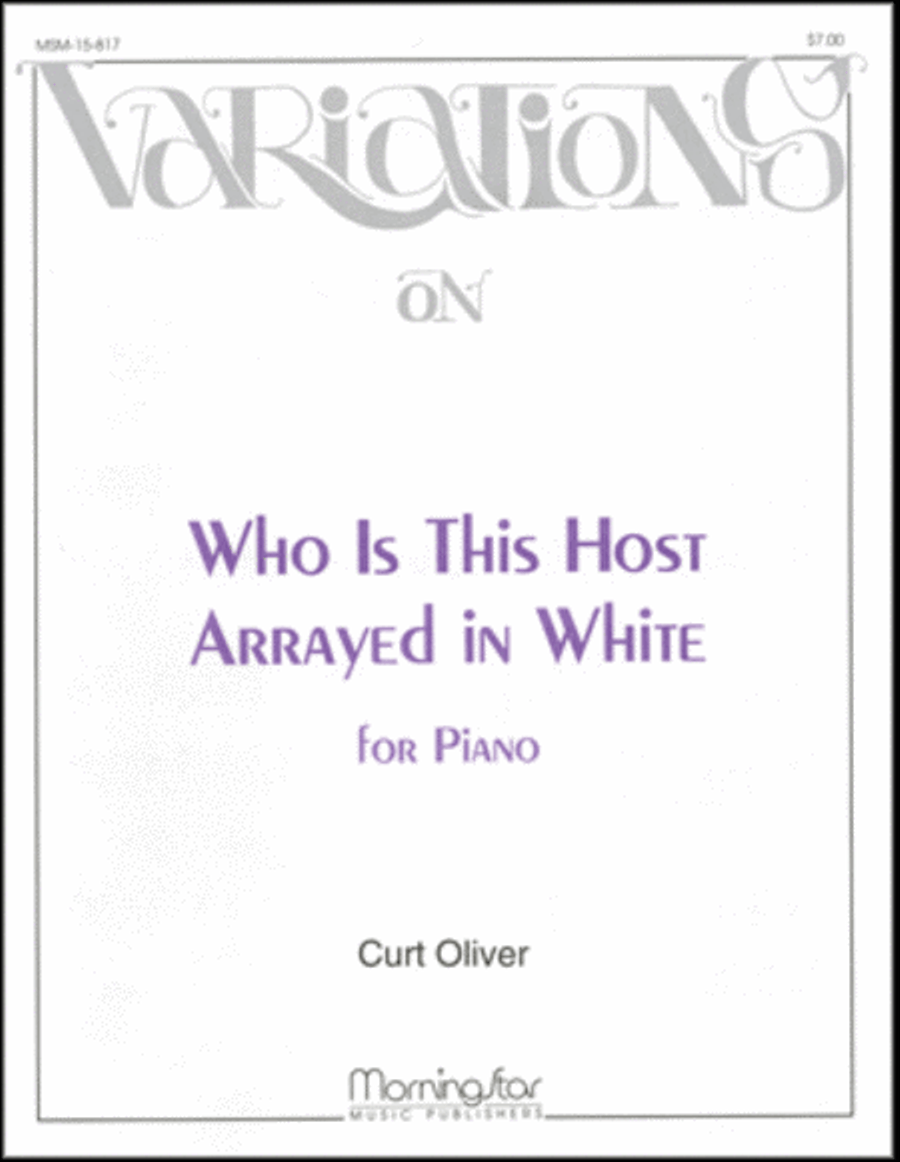 Variations on Who Is This Host Arrayed in White Piano Solo scores gallery preview page 1