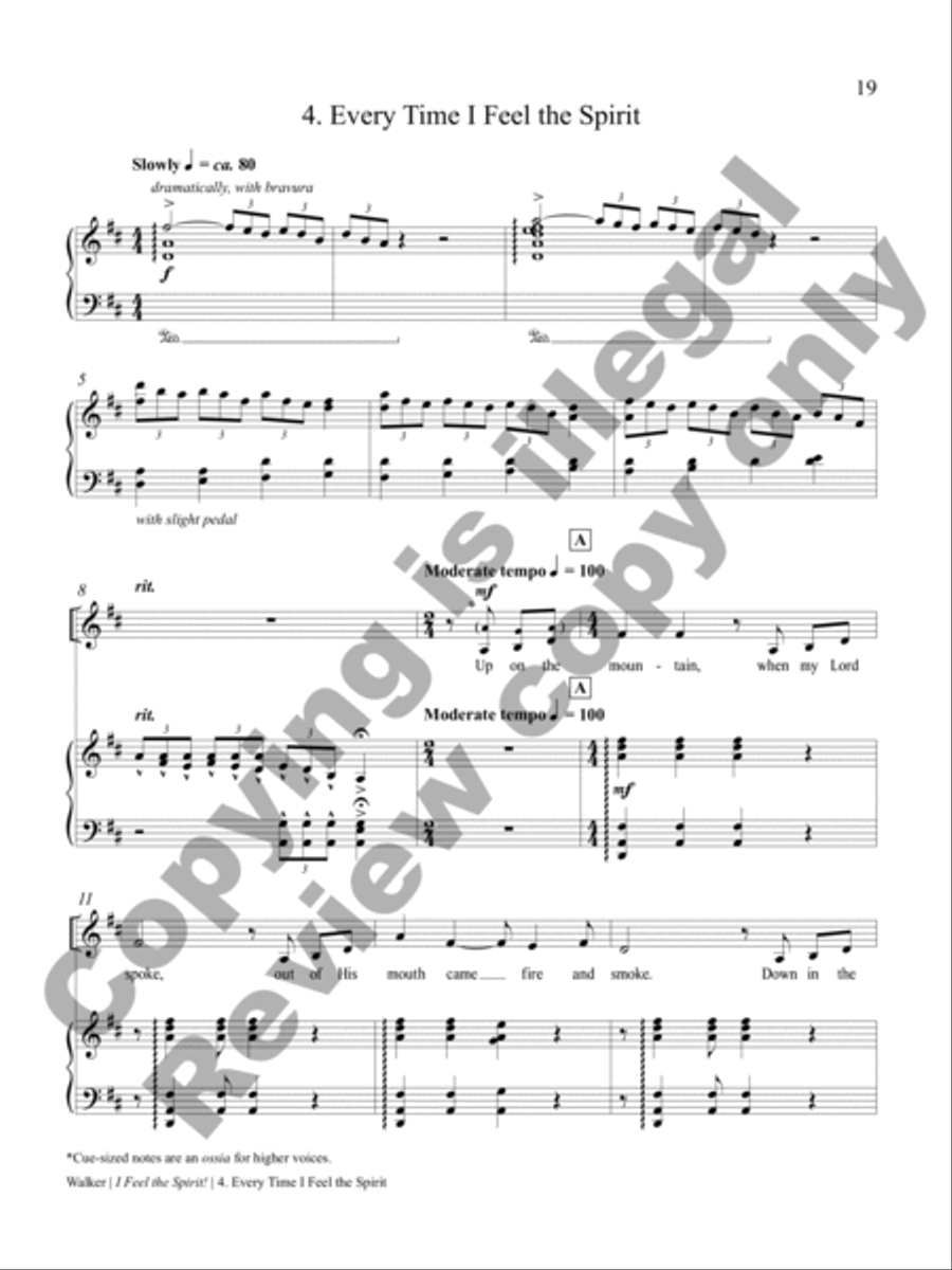 I Feel the Spirit (Piano/Vocal Score) Cello scores gallery preview page 13