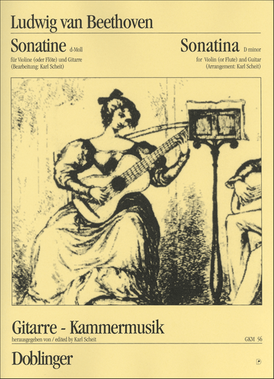 Sonatine d-moll Sonatine d-moll Flute scores gallery preview page 1