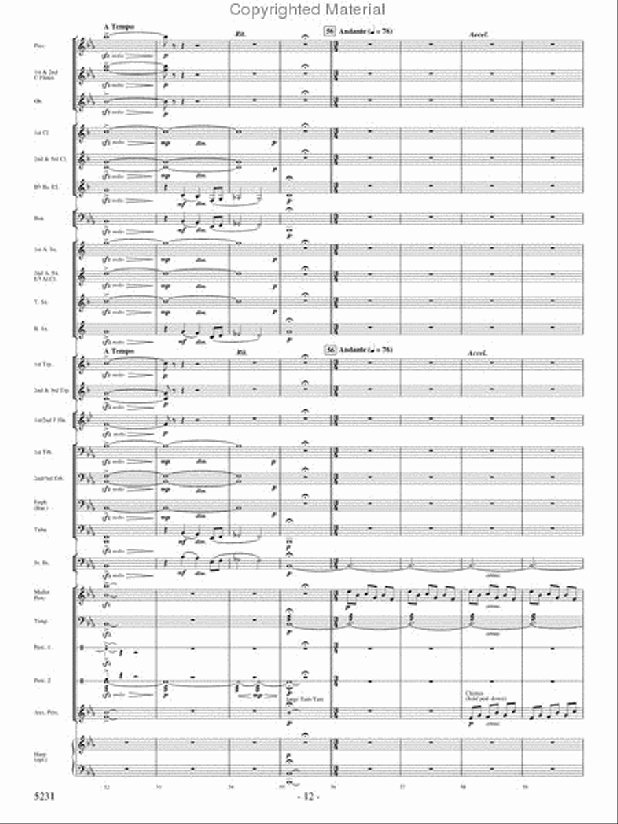 Pilatus: Mountain of Dragons Concert Band scores gallery preview page 10