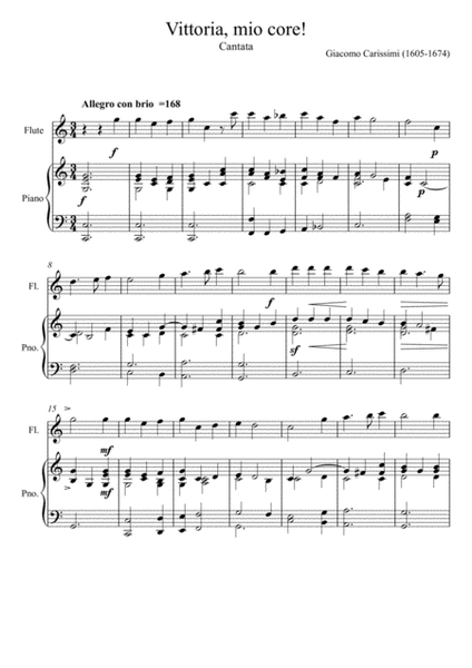 Giacomo Carissimi- Vittoria (Flute Solo) image number null