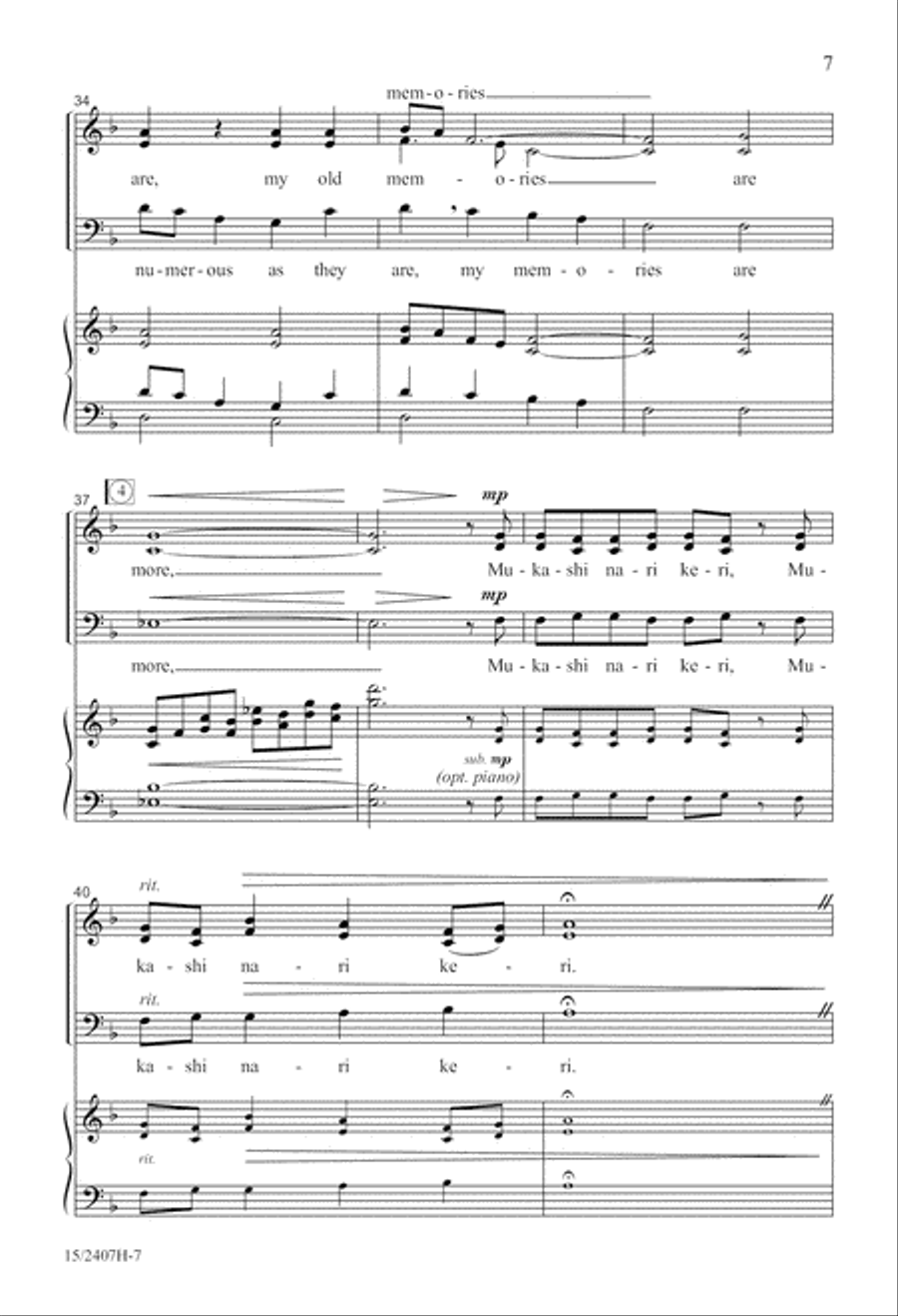 In This Ancient House (Momoshiki Ya) 3-Part scores gallery preview page 8