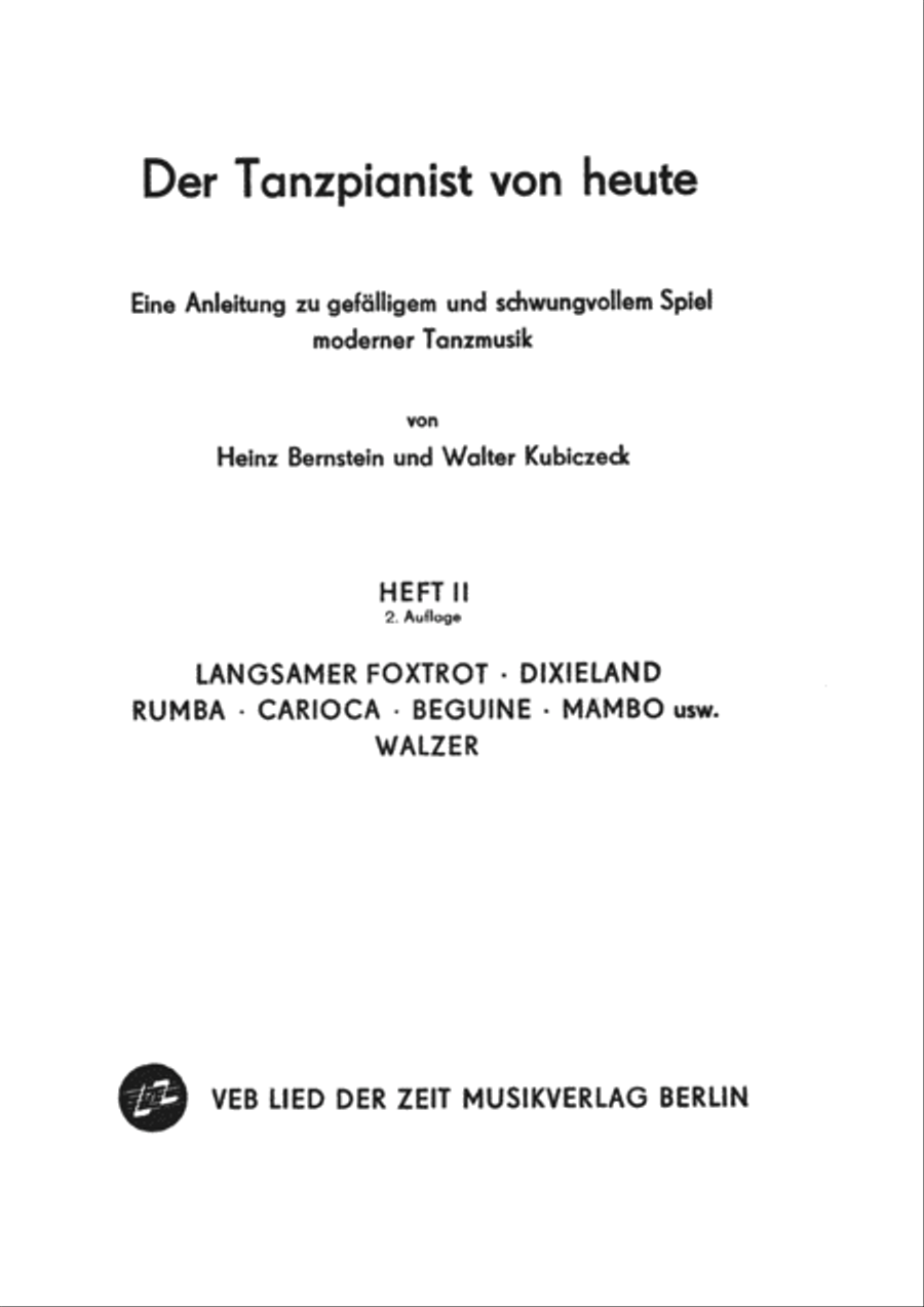 Der Tanzpianist von heute II Voice scores gallery preview page 2