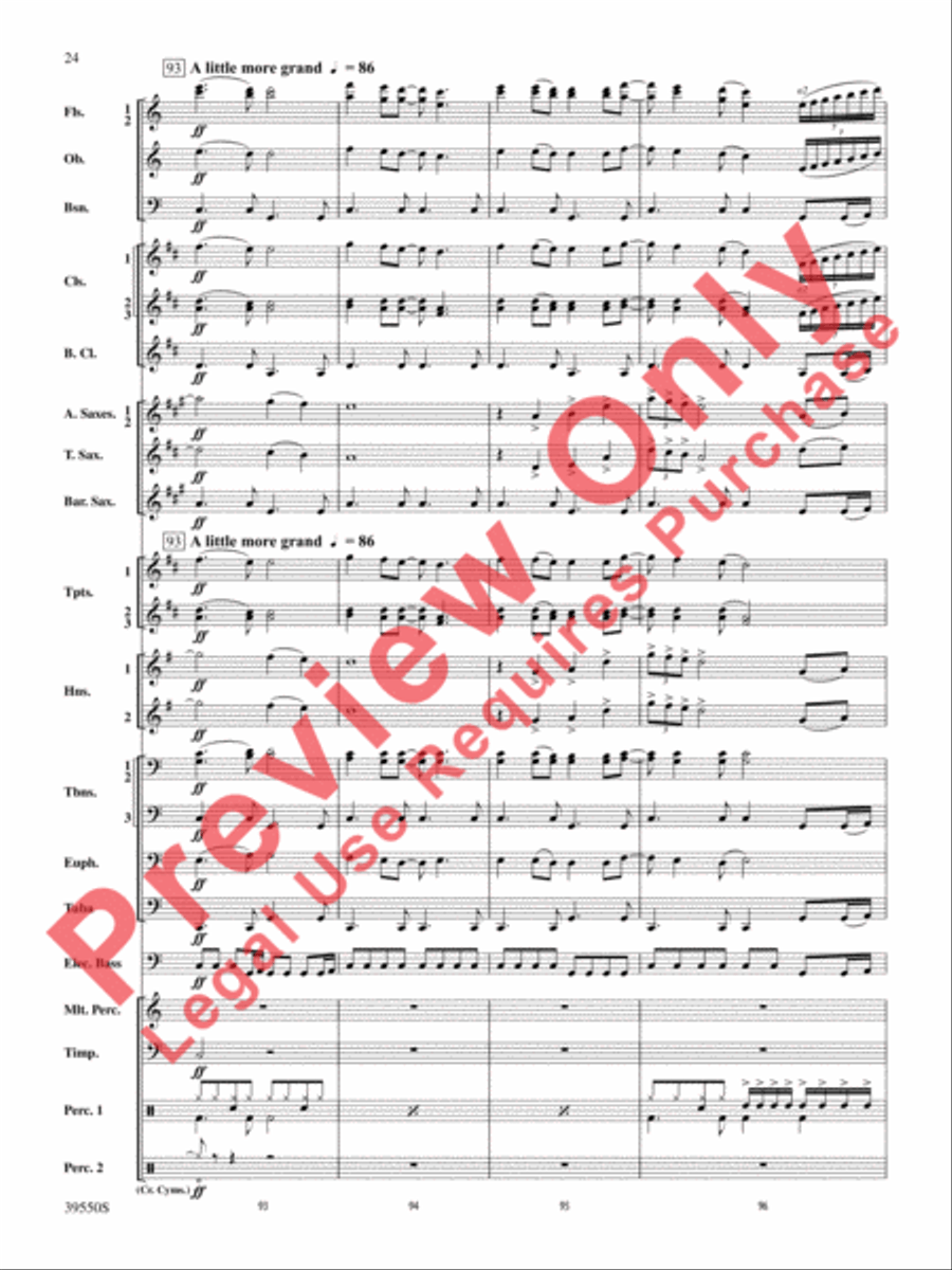 The Rolling Stones on Tour Concert Band scores gallery preview page 25