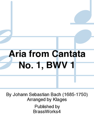 Book cover for Aria from Cantata No. 1, BWV 1