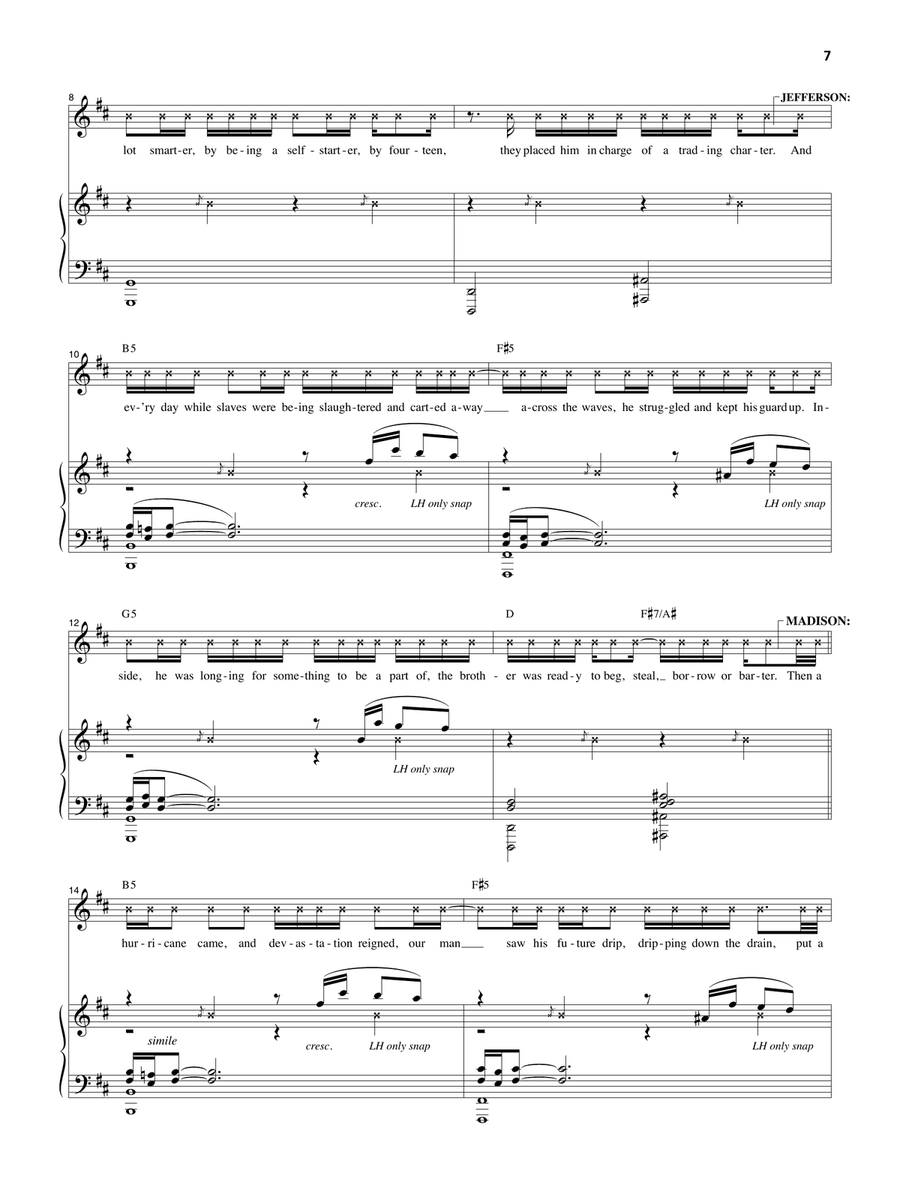 Alexander Hamilton (from Hamilton) Piano, Vocal scores gallery preview page 2