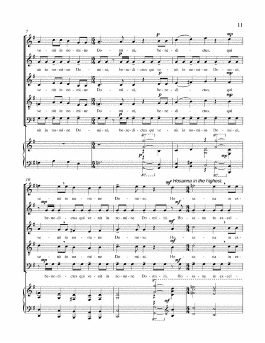 Missa Brevis SSATB scores gallery preview page 8