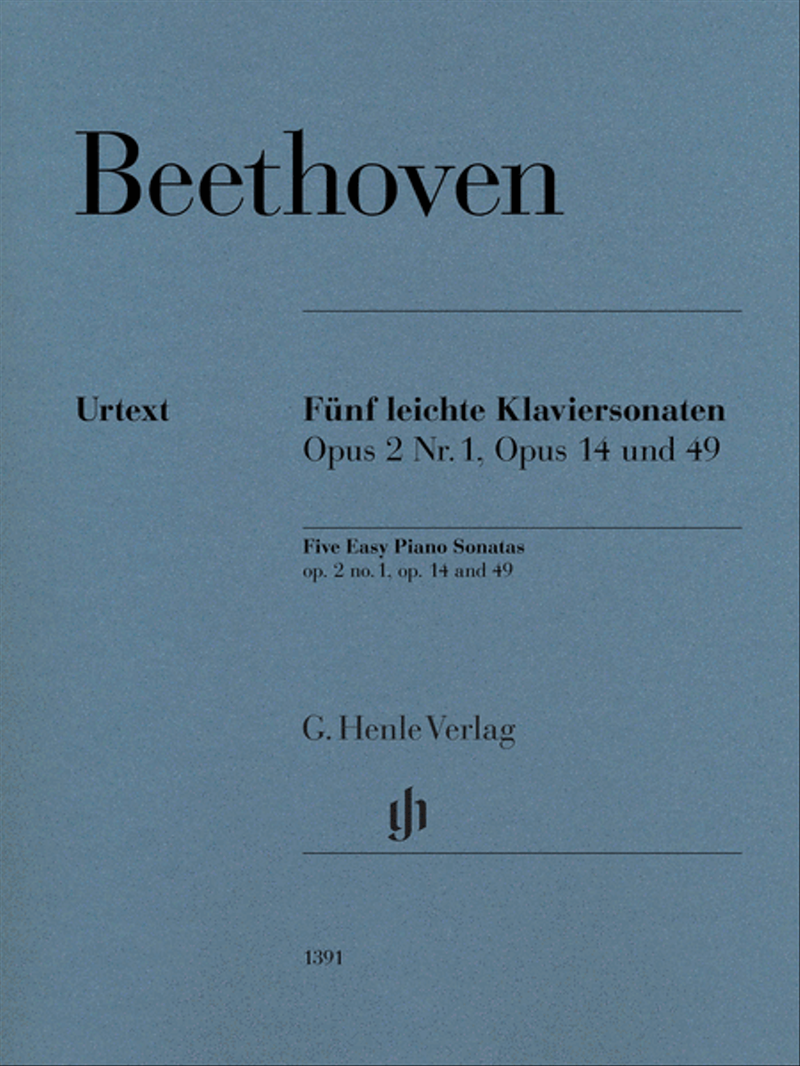 Five Easy Piano Sonatas Easy Piano scores gallery preview page 1