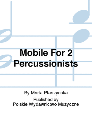 Book cover for Mobile For 2 Percussionists