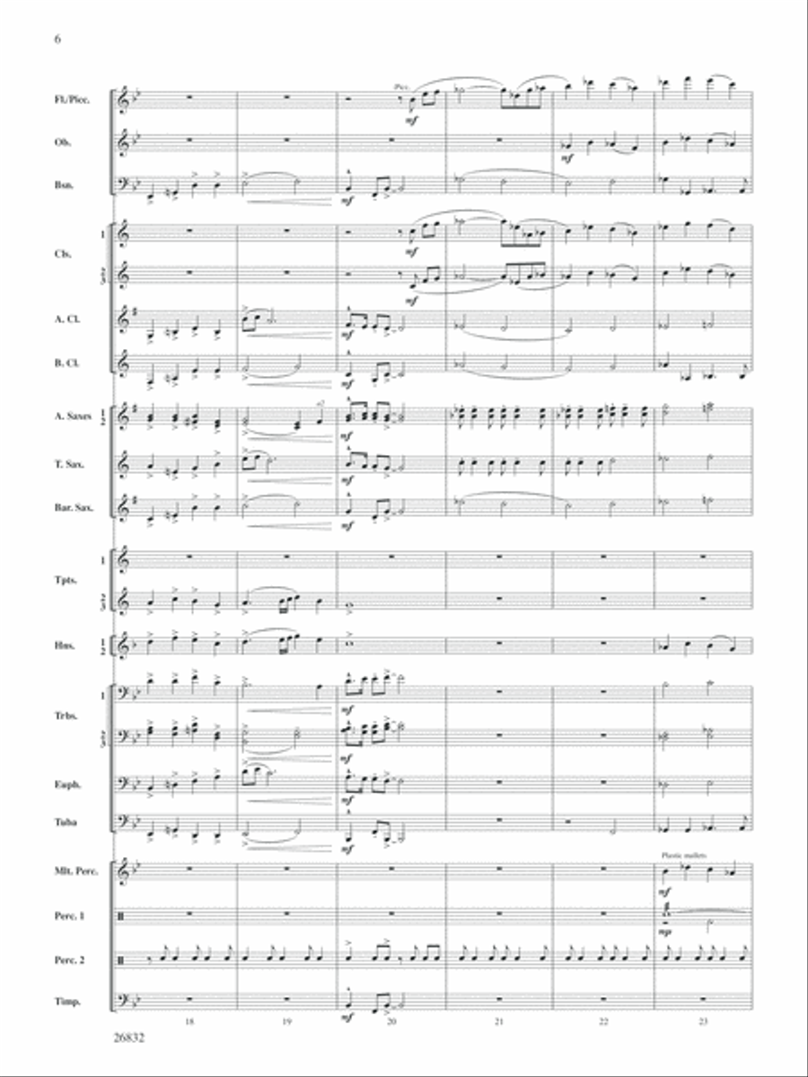 Charleston Harbor Celebration: Score Concert Band scores gallery preview page 6